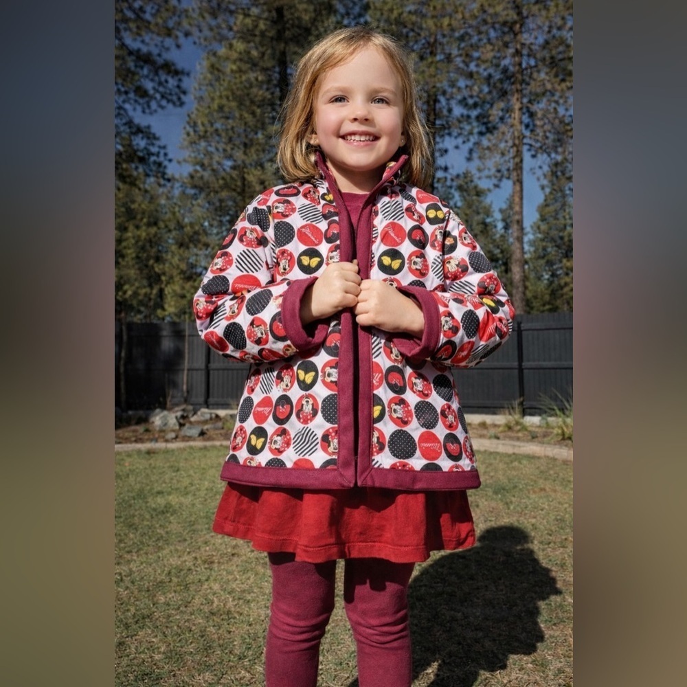 4t Vintage quilted Minnie Mouse jacket